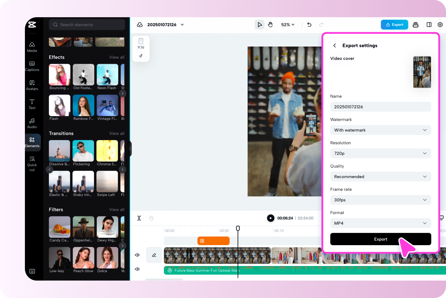 Preview and download